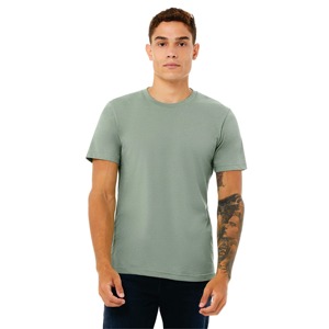Camiseta Formal Unisex de 4,2 oz de gran tamaño Heather Sage 52% Airlume algodón 48% poliéster secado rápido transpirable Formal CVC estampado - Product Image 1