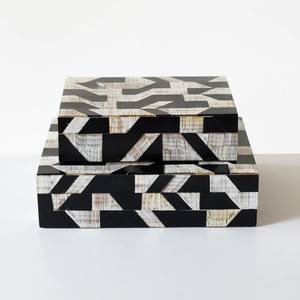 2025 meilleure vente de boîte à bijoux de luxe en incrustation d'os au prix de gros - Product Image 4