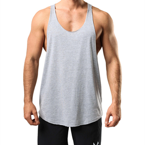 New 2026 Men's 100% Cotton Woven Tank Top Custom Logo Breathable Fitness Quick Dry <b>Stringer</b> Casual Workout Sleeveless Singlet - Product Image 4