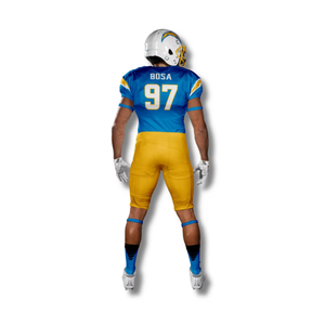 6. Prix bon marché uniforme de football américain pour jeunes à séchage rapide maillot sublimé bleu royal ensembles personnalisés - Product Image 3