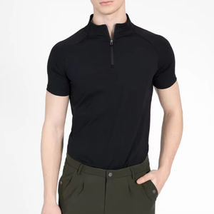 Camiseta de Manga Corta para Hombre, Transpirable y Ligera, para Montar a Caballo, Capa Base Ecuestre para Competición, OEM ODM - Product Image 1