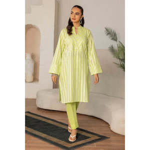 Conjunto de Verano para Mujer con Lentejuelas y Jacquard Verde Lurex, Cuello Cuadrado, Corte Holgado, Talla 2XL, Camisa y Pantalón para Salidas - Product Image 2