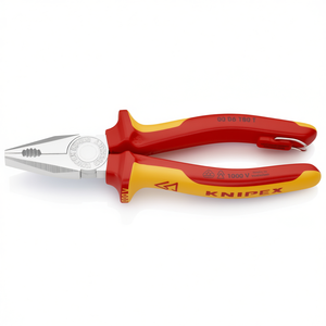 คีมปากแหลมเอนกประสงค์ยี่ห้อ Knipex ชุบโครเมียม ด้ามจับผ่านการทดสอบมาตรฐาน VDE พร้อมฉนวนกันความร้อนและด้ามจับแบบหลายส่วนประกอบ - Product Image 2