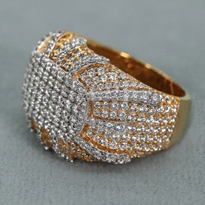 Anillo de oro amarillo de 14 quilates con diamante creado en laboratorio para regalo de cumpleaños con diamantes de claridad VVS - Product Image 3