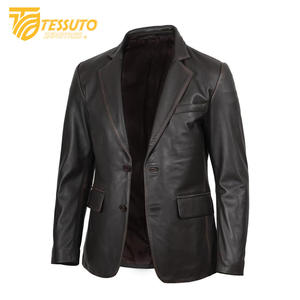 Chaqueta de Cuero de Invierno para Hombre, Hecha a Medida al por Mayor, de Alta Calidad, con Cuello Alto, Impermeable, Transpirable, Estilo Formal - Product Image 6