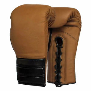 Gants de boxe à lacets de qualité supérieure avec design léger, ajustement réglable et cuir PU durable - Product Image 1