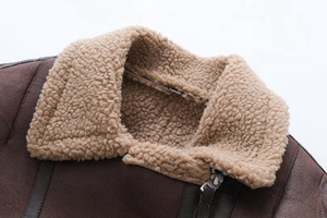 Veste en cuir d'agneau véritable pour femme, mode hiver 2025, personnalisée, style chaud, col en fourrure, veste en cuir pour le jour de l'an - Product Image 4