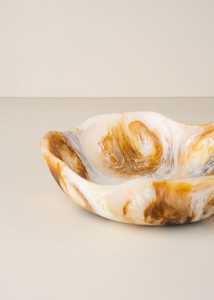 Bol en résine écologique fait à la main avec une texture unique, modèle de style ange pour une utilisation en cuisine - Product Image 3