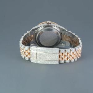 Custom Luxury Diamond <b>Watch</b> Moissanite HipHop Iced Out Stainless Steel Mechanical <b>Watches</b> 925 <b>Sterling</b> <b>Silver</b> Trendy Men's <b>watch</b> - Product Image 2