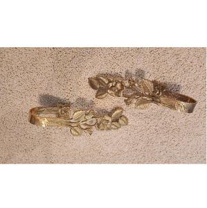 Bonne Qualité Golden Flower Design En Laiton Antique Mur Décor Rideau Retenue Monté En Métal Draperie Crochet pour Porte Fenêtre Traitement - Product Image 6