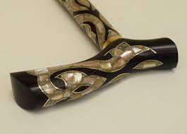 Bastón plegable telescópico de fibra de carbono de eje completo de alta calidad con punta de hierro y Latón para senderismo y Camping - Product Image 5