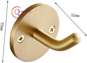 Meilleur crochet mural en métal de qualité supérieure Dernier nouveau design pour salle de bain et salon pour tissu suspendu Prix d'exportation Couleur or - Product Image 5