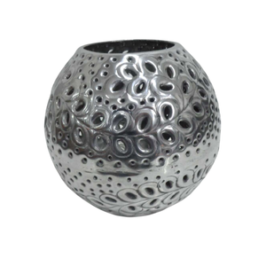 Support votif rond en aluminium de conception classique blanc avec bougeoir Antique en cuivre pour la décoration de la maison fait à la main personnalisé - Product Image 2