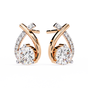 Pendientes de Oro Brillante de 18K con Diamante Cultivado en Laboratorio, Pendientes de Diamantes Premium - Product Image 5