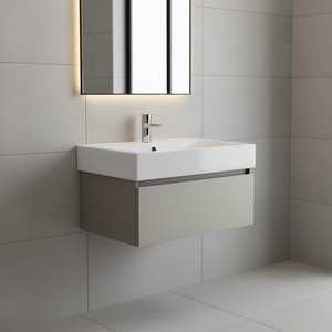 Ensemble de meubles de salle de bain Vieste 60 cm gris perle avec 1 tiroir et meuble sous-vasque - Product Image 3