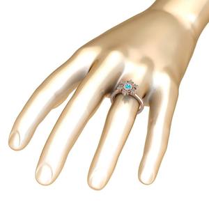 Nueva llegada redondo azul Topacio Roes chapado en oro 925 anillo de compromiso de plata para mujer joyería fina de lujo a precio de fabricante - Product Image 4