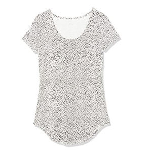 เสื้อยืดคอกลมสำหรับผู้หญิงผ้าเรยอน25% โพลีเอสเตอร์50% ผ้า25% ลายผสมสามส่วน - Product Image 3