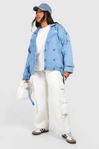 Veste en jean oversize pour femme OEM, décontractée, boutonnée, pour l'automne et le printemps - Product Image 3