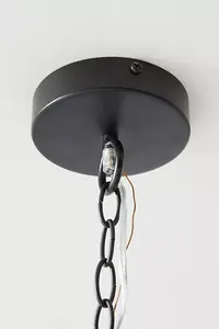 Pendentif décoratif suspendu en rotin couleur noire pendentif simple pour décorer la maison meilleure qualité Offre Spéciale pendentif en métal indien - Product Image 4