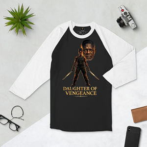 Camiseta Raglán de Manga 3/4 de la serie Daughter of Vengeance, Camiseta Promocional Coleccionable para Fans - Product Image 1