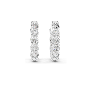 Pendientes de Aro con Diamantes de Laboratorio de 1.6 CT, Claridad VVS-VS EF, Oro de 18KT, 14KT, 10KT y Plata 925, Oro Rosa, Amarillo y Blanco - Product Image 3