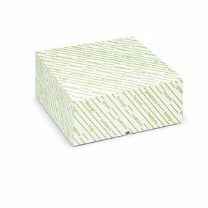 Boîte d'emballage personnalisée avec laminage brillant UV, 29x29x10 cm, boîte carrée, Mod JEFF, boîte personnalisée pour vêtements - Product Image 1