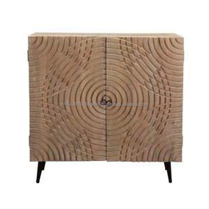 Gabinete de almacenamiento de aparador de talla Premium de tamaño completo contemporáneo de madera para sala de estar, dormitorio, Hotel y hogar - Product Image 4