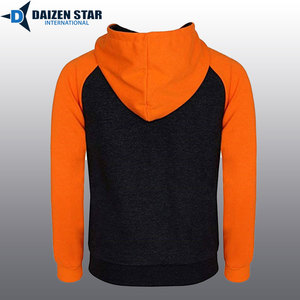 Men's Zipper Hoodies Solid Color 100% Cotton Fleece Regular Fit Winter Casual Front OEM Service 500 Grams Streetwear - Product Image 3