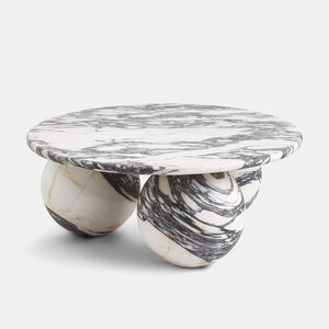 Marble Shaped Adjustable <b>Coffee</b> <b>Table</b> Set Home Furniture for Living Room Dining Kitchen Home Decor Modern European Premium <b>White</b> - Product Image 1