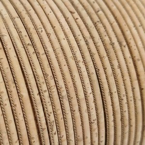 เชือกคอร์กกลม 3 มม. คุณภาพเยี่ยม นุ่ม ยืดหยุ่น ผลิตจากวัสดุธรรมชาติ สำหรับทำเครื่องประดับ สร้อยข้อมือ สร้อยคอ และงานฝีมือ DIY - Product Image 2