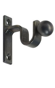 Copper Look Artistic Metal <b>Curtain</b> Rod Brackets For Unique Home Decor Providing Both Style And Function In Window Treatment - Product Image 2