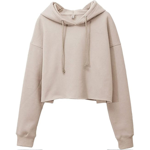 2025 Venta caliente Mujeres Crop Hoodie | OEM Custom Logo Pullover Streetwear para el gimnasio Activewear Fitness Marcas Compradores de moda al por mayor - Product Image 1
