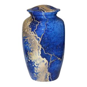 Urne en métal gravée sur mesure faite à la main Vase de crémation personnalisé pour les cendres d'un être cher Quantité en vrac disponible en Inde - Product Image 6