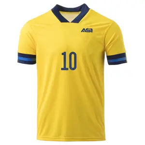Camisa de futebol de alta qualidade por atacado barato personalizado camisa de futebol de sublimação logotipo personalizado da equipe serviços OEM Sialkot Paquistão