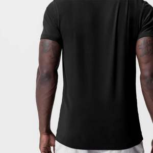 Camiseta de rendimiento atlético para hombre de gama alta con absorción de humedad y estiramiento para la comodidad durante todo el día - Product Image 6