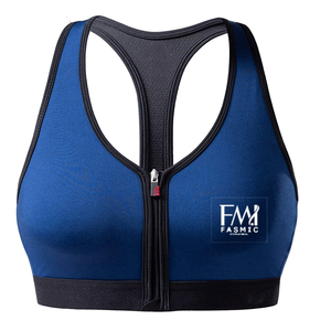 Soutien-gorge de sport 100% coton de haute qualité pour femmes taille réglable respirant durable pour une utilisation en salle de sport impression de Logo personnalisé grande taille - Product Image 4
