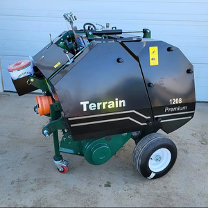 Mini presse à foin Machine balle de paille de foin polyvalente avec boîte de vitesses de moteur de moteur nouveau utilisé pour la presse à balles rondes d'herbe de ferme - Product Image 6