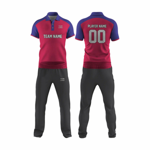 Latest New Sublimation Design Breathable 100% Polyester Cricket Jersey <b>Trouser</b> 2-Piece Set Professional Players Pakistani USA - Product Image 4