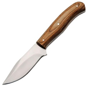 Couteau de skinner en acier au carbone fait à la main de 6 "en gros avec manche en bois de noyer couteau de chasse pleine soie fabriqué en usine OEM à bas prix - Product Image 2