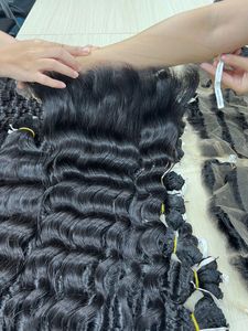 วิกผมคนเม็ดเดียวยาว28นิ้วมีหนังกำพร้าเป็นลอนทรงหลวม100% ธรรมชาติ - Product Image 4
