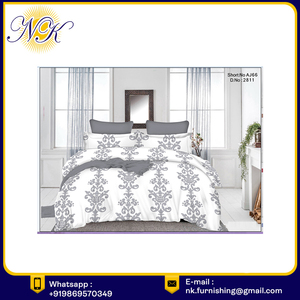 Printing Bedsheets Bed Sheet <b>Duvet</b> Cover 100% Cotton Fiber Polyester Cover Pillow Case 4 Pcs Bedding Set - Product Image 4