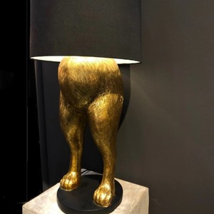 Metal Gold Finished Decorative Table Lamp Indoor Elephant Design Metal Aluminum Table Lamp for Bedroom & Living Room - Product Image 2