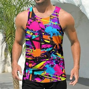 Nuevo diseño de secado rápido tela transpirable entrenamiento liso gimnasio Casual personalizado precio al por mayor hombres camiseta sin mangas cargada por Dress Sports - Product Image 2