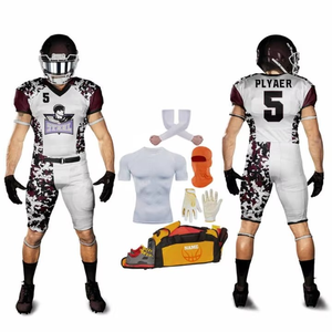 Kit de football américain personnalisé en gros pour l'équipe Tissu durable Coupe confortable Ensemble d'uniformes d'entraînement - Product Image 2