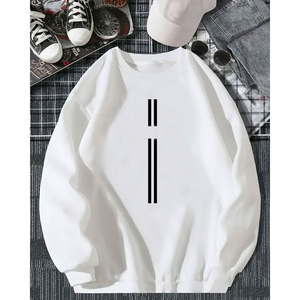 Sweat à capuche décontracté en polaire épaisse pour homme, couleur unie, polyester/coton, tissu personnalisé de haute qualité - Product Image 2