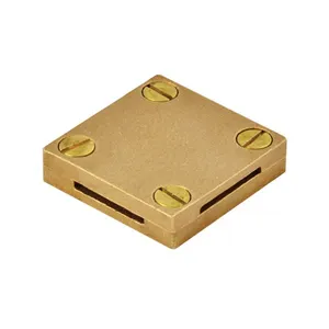 Top Listed Supplier Selling Brass Square Tape Clamp for Lighting Protection 25x3 Square Clamp Flat Conductor Earthing Tape Clamp