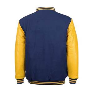 Classic Snap Button Vintage Baseball Letterman Varsity Jacket para hombre - Product Image 2