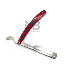 Maquinilla de afeitar profesional con mango de bambú/madera, borde único de acero inoxidable para afeitado facial y corporal de hombres y recorte de barba - Product Image 6