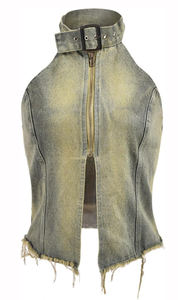 Chaqueta Vaquera Oversize Casual para Mujer OEM, Abrigo con Botones para Otoño/Invierno, Relleno de Algodón, Transpirable, Tejido Reversible, Resistente al Viento - Product Image 6