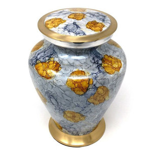 Urnas de Cremación de Latón Personalizadas de Alta Calidad, Estilo Americano Moderno, Capacidad de 200-220 Pulgadas Cúbicas, Artículos Funerarios Decorativos - Product Image 2